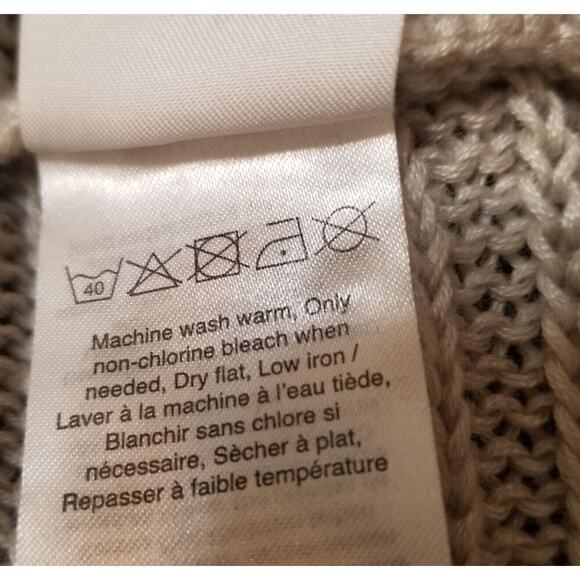 Cheap Monday "Shannon Sweater" Woman's Casual Size Small Tan Dolman Sleeve Top - Picture 9 of 11